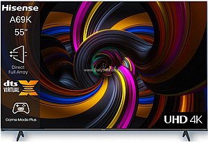 טלוויזיה "55 LED 4K הייסנס דגם 55A69K טלוויזיה "55 LED 4K הייסנס דגם 55A69K
